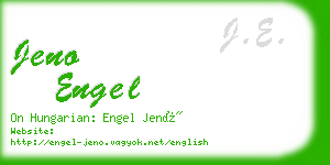 jeno engel business card